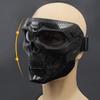 Skull Tactical Mask Halloween Full Face Protective Helmet W/ Goggles No Degrees