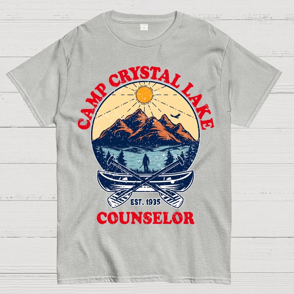 Camp Crystal Lake Unisex 100% Cotton Summer Casual Cool Loose T-Shirt