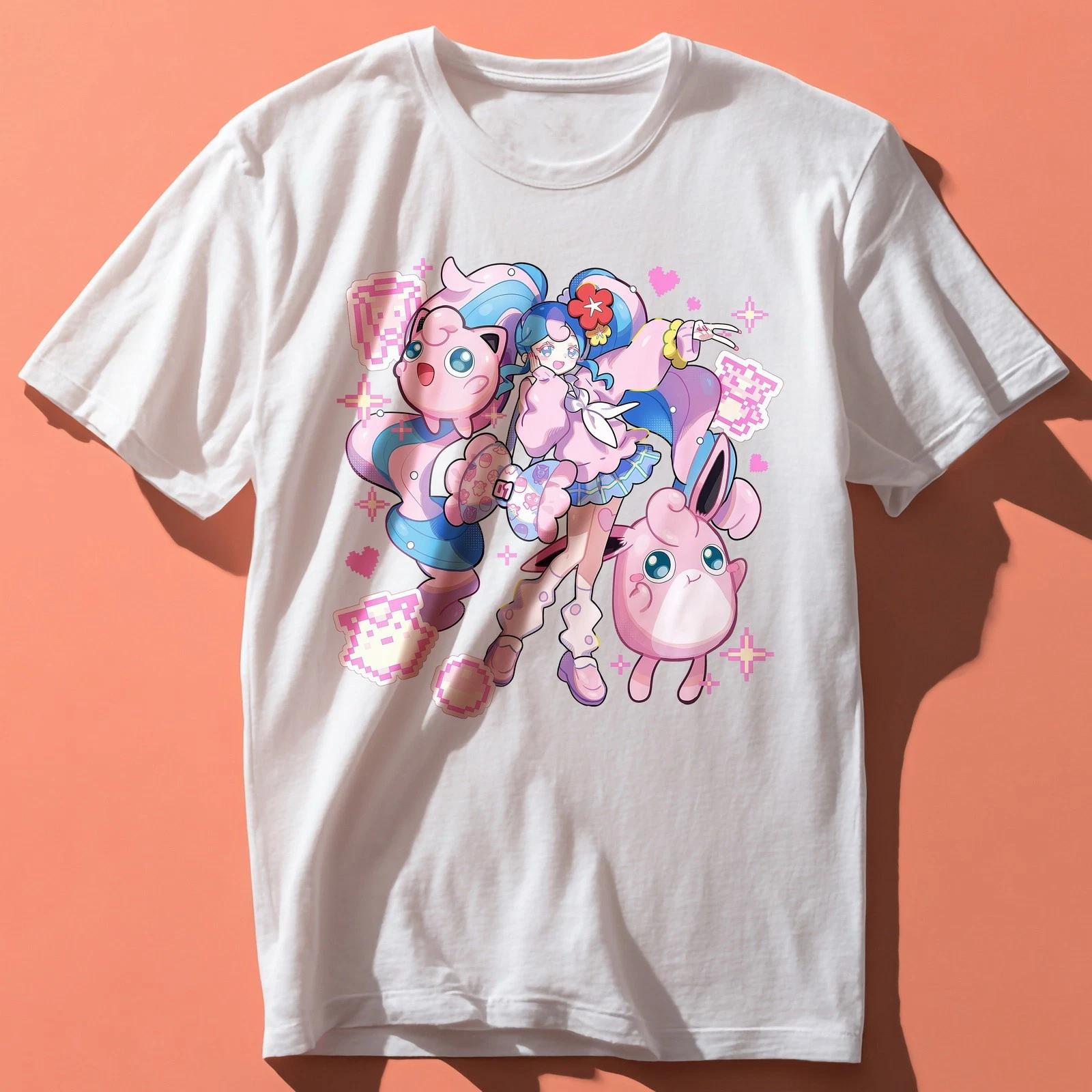 

Fairy type Miku and Pokemon 002 anime Adult / Childrens t shirts/t-shir cotton 120