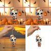 Cuter Acrylic Halloween Long Haired Skull Design Car Pendant For Decor Interior
