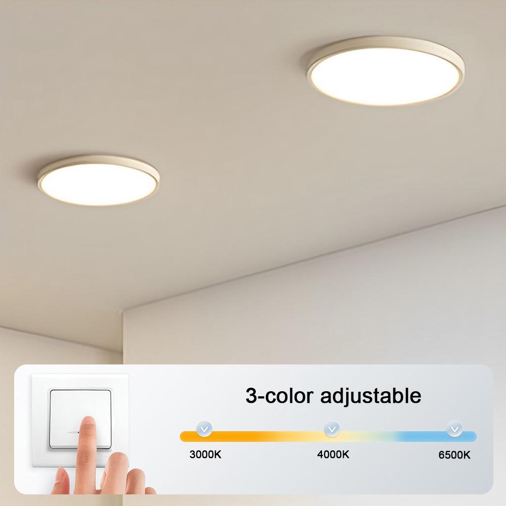 3.94 Inch Dimmable Ceiling Fan LED Light Replacement LED Ceiling Fan Light Kit 18W 1530LM Ceiling Flush Light Replacement Panel