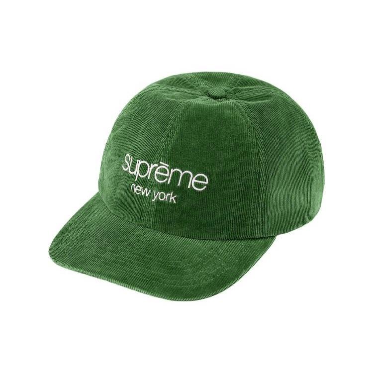 Supreme GORE-TEX Corduroy Classic Logo 6-Panel 'Black White' Men's SUP-FW21-087