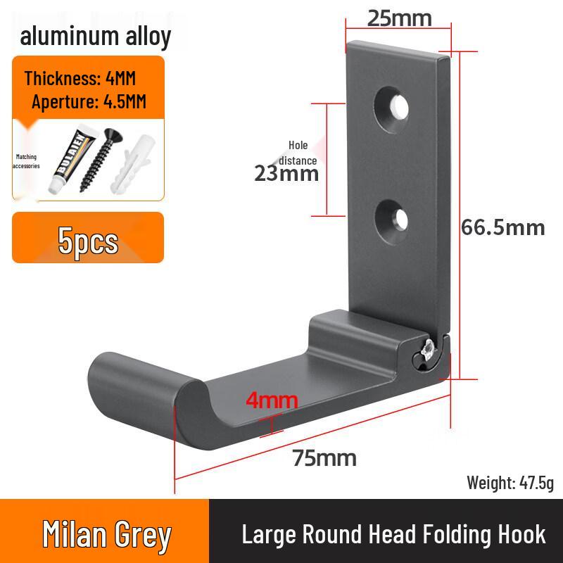 

Rongyu Space Aluminum Folding Clothes Hooks