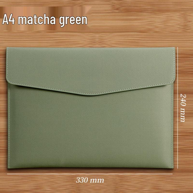 Premium Leather A4 Document Bag with Logo Printing Option