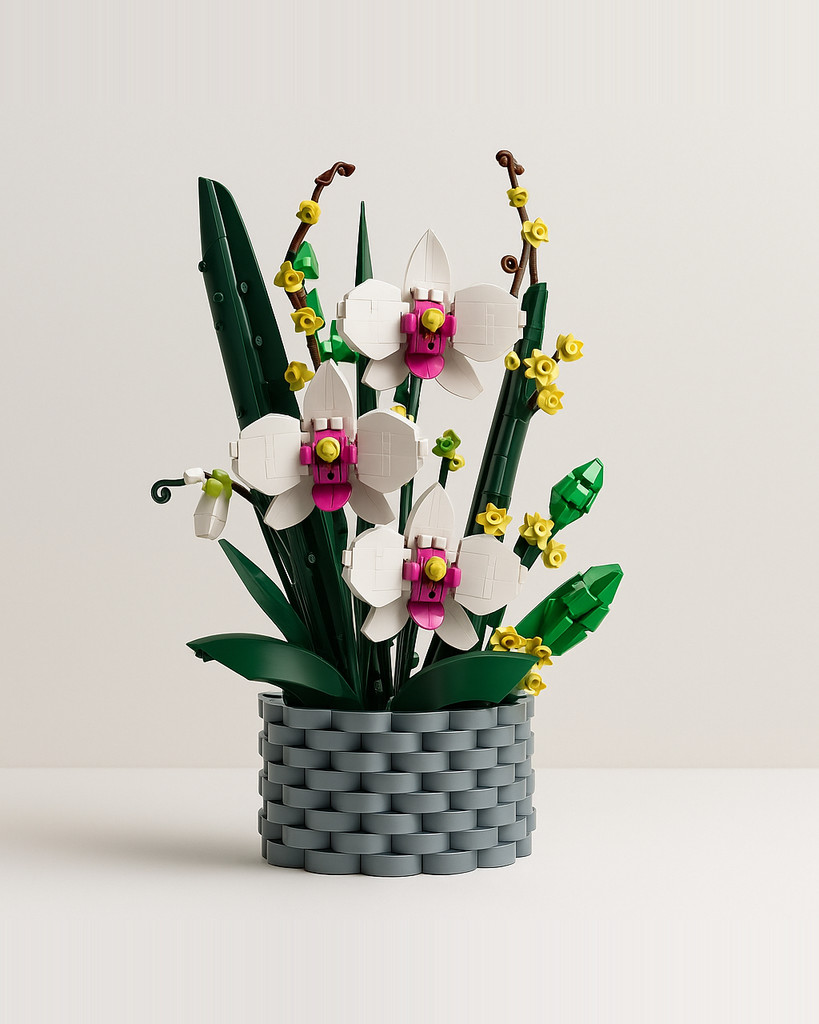 MOULD KING Zestaw do budowania kwiatów Lilia zestaw sztucznych kwiatów zestaw do budowania zabawkowy model kwiatowy dziewczyna matka dziewczyna prezent urodzinowy dla niej