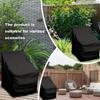 Outdoor Furniture Waterproof Patio Chair Cover Lawn Chair Oxford Cloth Suitable For Lounge Lawn Deep Seat Black