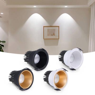 Hochwertiger Einbau-Aluminium-COB-LED-Spot-Licht 5W 7W 9W 12W LED-Strahler-Birne 110V 220V Downlight-Deckenleuchte Heimbeleuchtung