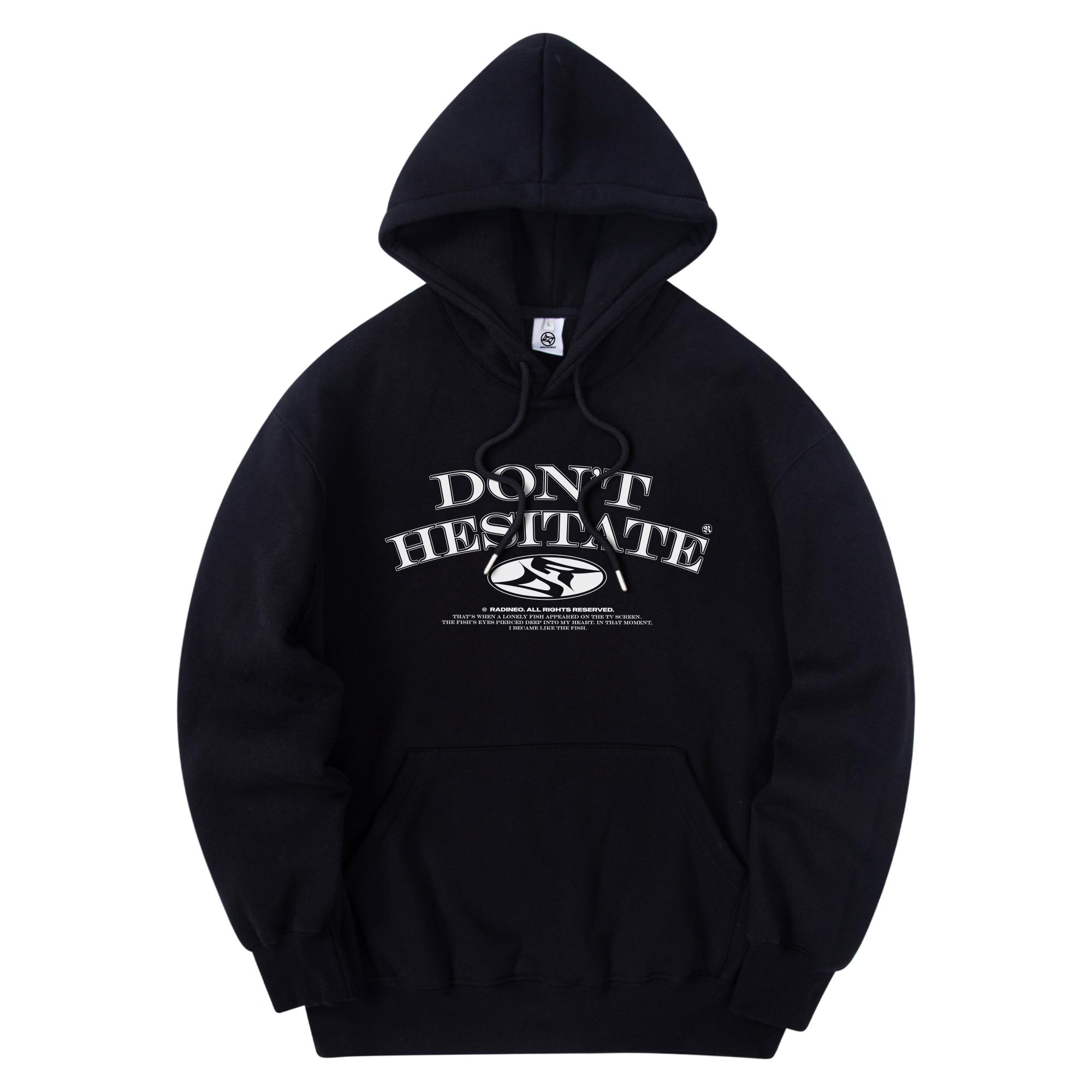 Radineo Slogan Hoodie Black Black (Black)/M