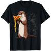 Sea Otter Eating Pizza Funny Animal Snack Food Lover T-Shirt