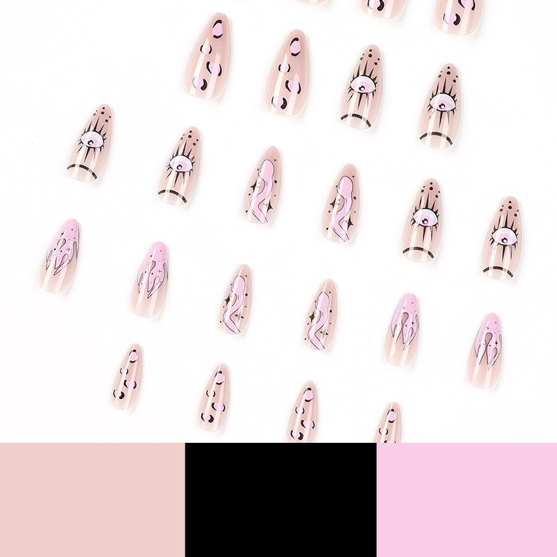 Wearing Nail Art Aurora Nail Snake Flame Eye Nail Art Wearing Nail Art Tablets Finished Products Removable Advanced