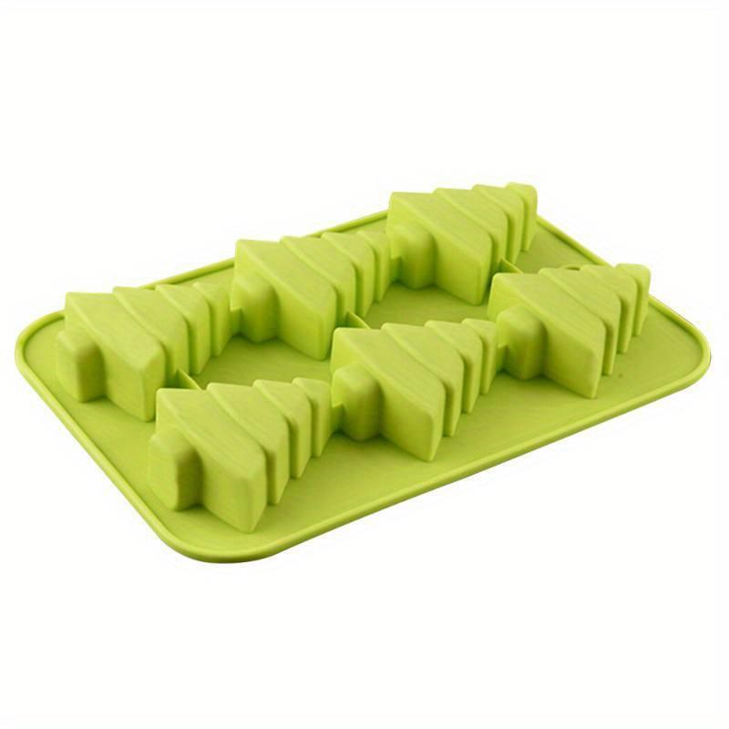 1pc Silicone Cake Mold 6 Christmas Tree Halloween Chocolate Baking Equipment Convenient Environmentally