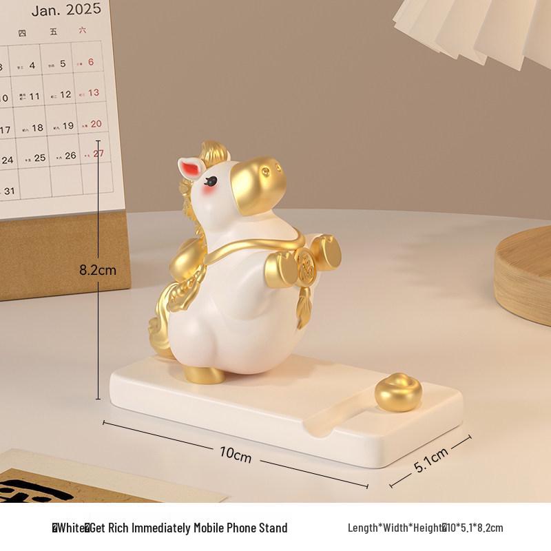 

2026 Zodiac Year of the Horse Phone Holder Ornament - New Year Decoration & Gift Standard Size