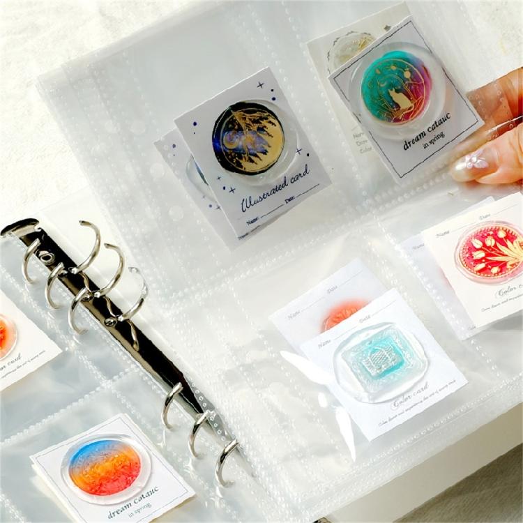 Loose Leaf Coin Storage Clear Lacquer Coin Collection Album for Collector