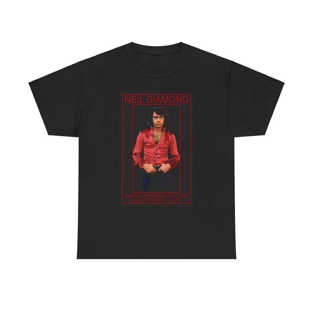 

Neil Diamond Graphic T Shirt Vintage Art Poster Unisex Heavy Cotton Tee Unisex T-Shirt XL