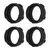 4 Stück Vergaser Ansaugkrümmer Stutzen Verbindungen Schwarz Gummi Ersatz für Magna VTR250 VT250 MC20