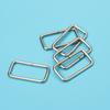 DIY Luggage Clothing Accessories Square Buckle Multi-size Optional Rectangular Buckle, Silver Square Buckle Round Wire Flat Wire Square Buckle