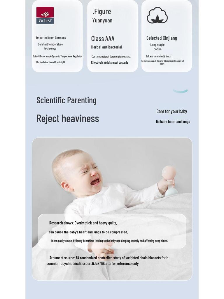 iBaby British Baby Quilted Constant Temperature Split-Leg Sleeping Bag for Autumn and Winter - Anti-Kick Sleepwear for Boys and Girls