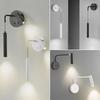 Japanese Minimalist Wooden Wall Lamp for Bedroom, Living Room, or Staircase