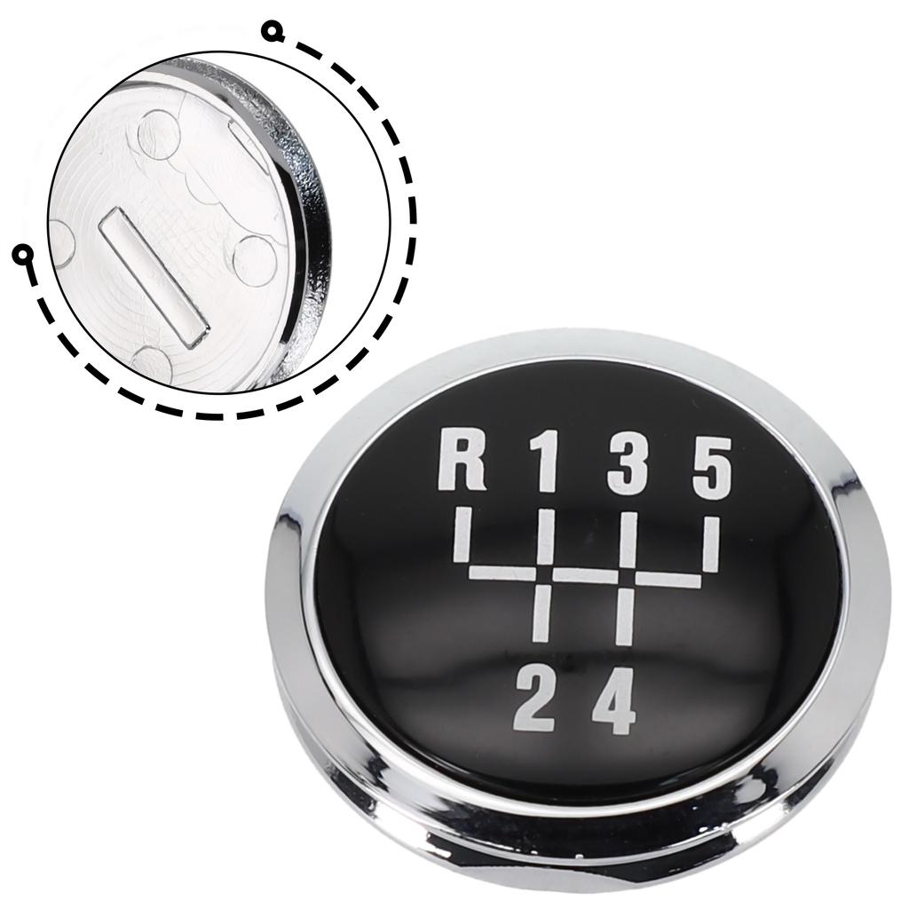 5 Speed Car Gear Knob Cap Cover Top Badge Protector Fit For For OPEL Astra H Corsa D 2004-2010 Gear Knob Cap