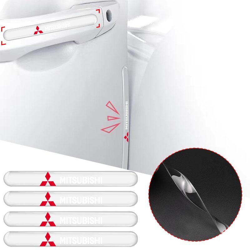 Car Door Transparent Strip Rearview Mirror Anti-Collision Protection Strip For Mitsubishi ASX I200 Outlander Pajero Eclipse Lancer