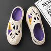 Summer new hole shoes men's platform garden shoes wear non-slip half slippers men's casual beach sandals