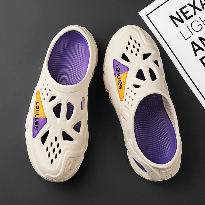 Fashion Platform Sandals Men Shoes EVA Slippers Soft Beach Sandals Man Summer Sandals New Male Sneakers Outdoor Flip Flops Home Clogs