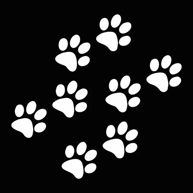 

Наклейка з котячою лапою на машині Вінілова наклейка Водонепроникна прикраса Автомобільні наклейки 15x14.5cm білий