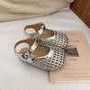 Geflochtene Hohl-Mary-Jane-Sandalen für Mädchen