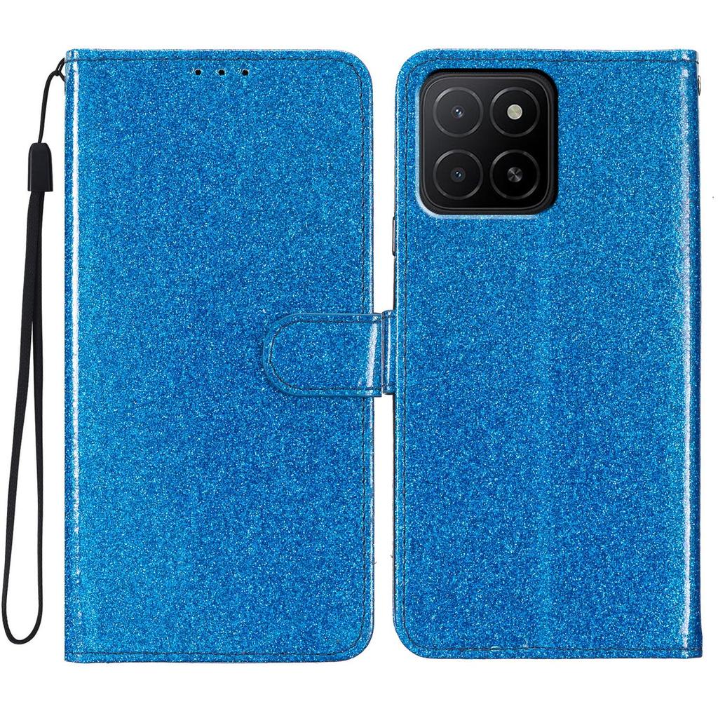 Für Honor X5b Plus/X5b Brieftasche Glitzer Kratzfest Leder Handyhülle Ständer