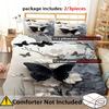 Comforter Elegant Butterfly Flower Pattern 3D Printed Abstract Art Style Bedding Set Soft Comfortable Luxury Set