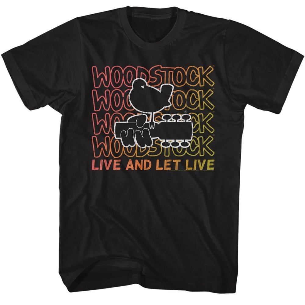 Woodstock Live And Let Live Gradient Music Shirt