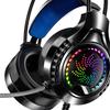 Wired Computer Headset 7.1 Sound Channel Adjustable Headband Soft Earmuffs Dual 3.5mm and USB RGB Computer Gaming