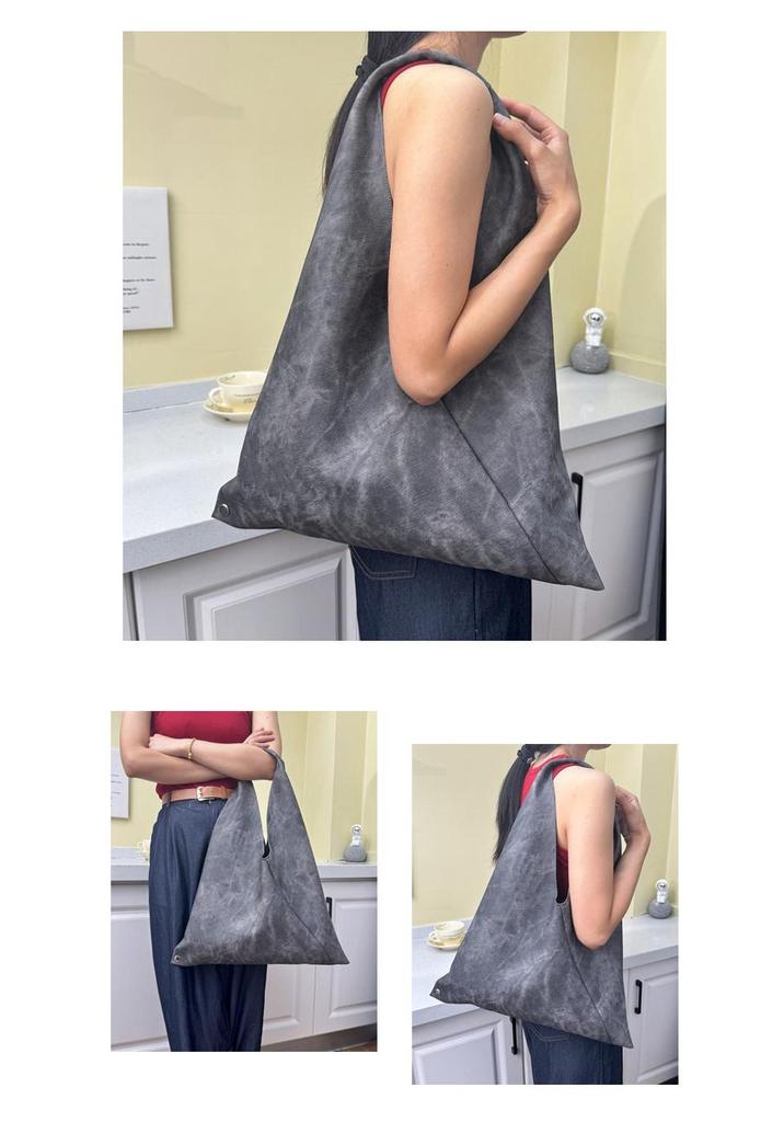 Retro Distressed Large Capacity Women's Shoulder Bag - 2026 Commuter Wasteland Style Tote