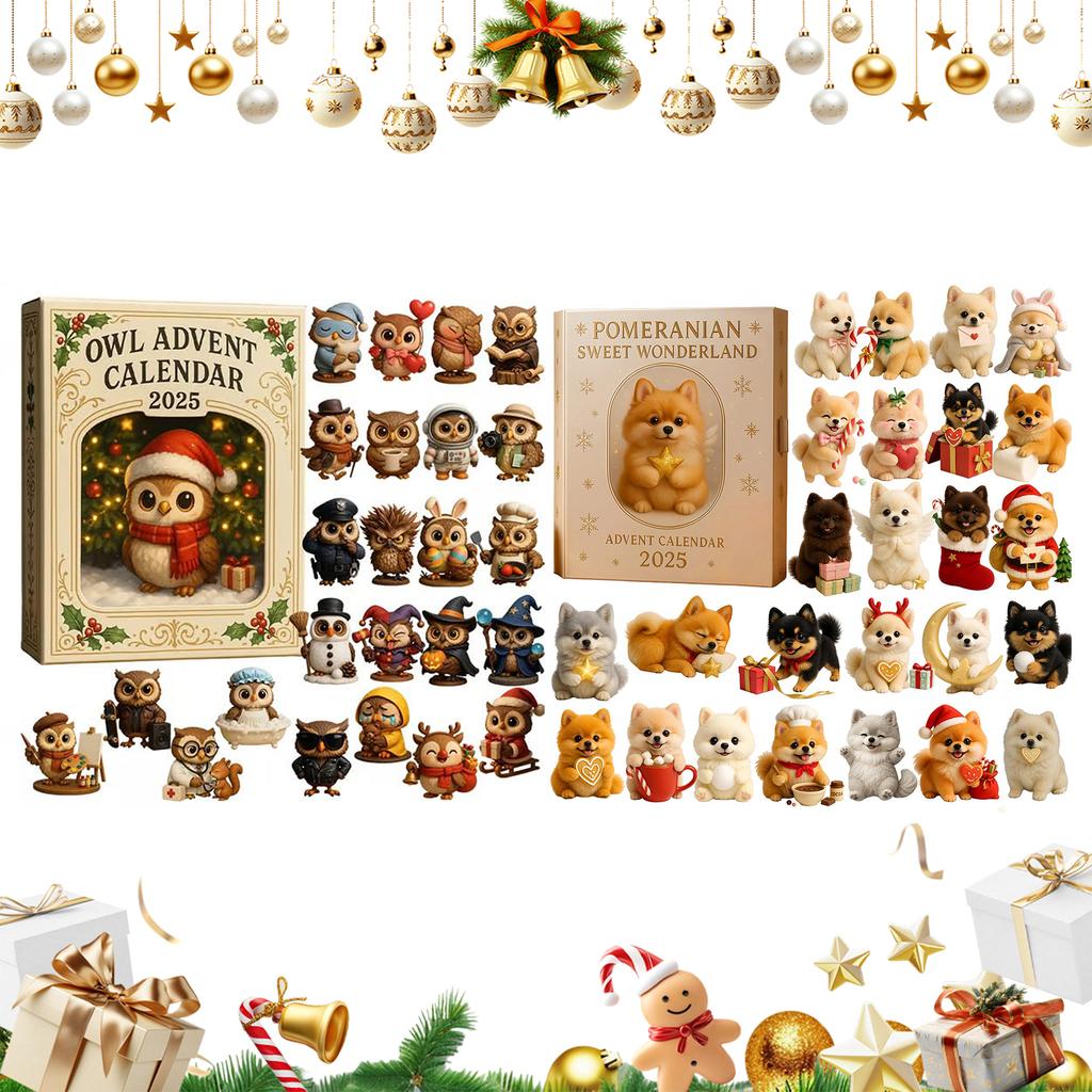 Calendario de Cuenta Atrás de Navidad de 24 Días Adornos Acrílicos Planos 2D Calendario de Adviento de Navidad Calendario de Cuenta Atrás de Navidad Regalos de Navidad