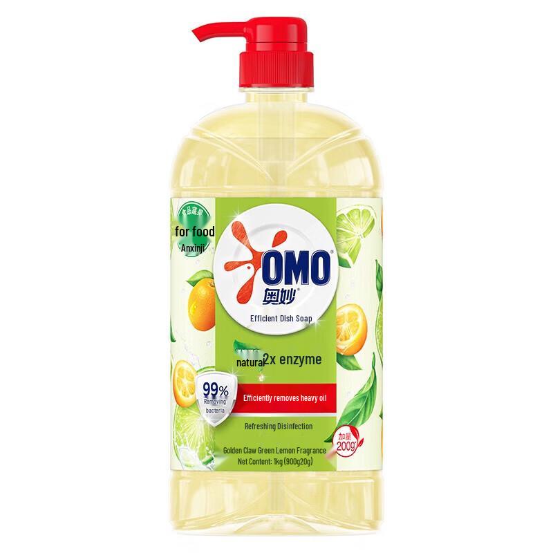 Omo High-Efficiency Dishwashing Liquid, Kumquat & Lime
