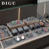 Gray Multi-Grid Jewelry Display Rack - New Watch Stand and Counter Display Props