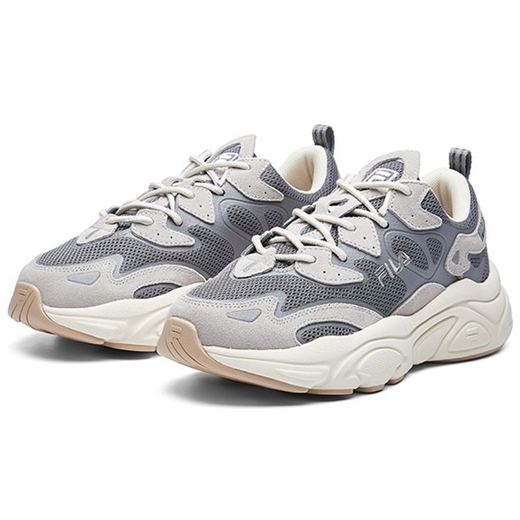 FILA Mars 1 Comfortable Versatile Shock Absorbing Breathable Low Top Casual Shoes Women sneaker Gray Brown White F52W242103FFD