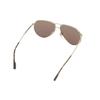 Burberry Trendy Plate with Metal Frame Aviator Sunglasses Men's Gold