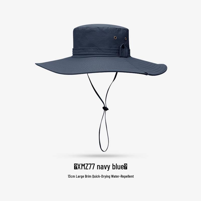 Men's UV Protection Wide Brim Waterproof Sun Hat for Fishing, Hiking, and Outdoor Activities