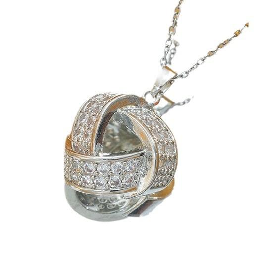 Boucles d'oreilles tendance pour femmes et ensemble collier tempérament diamant complet