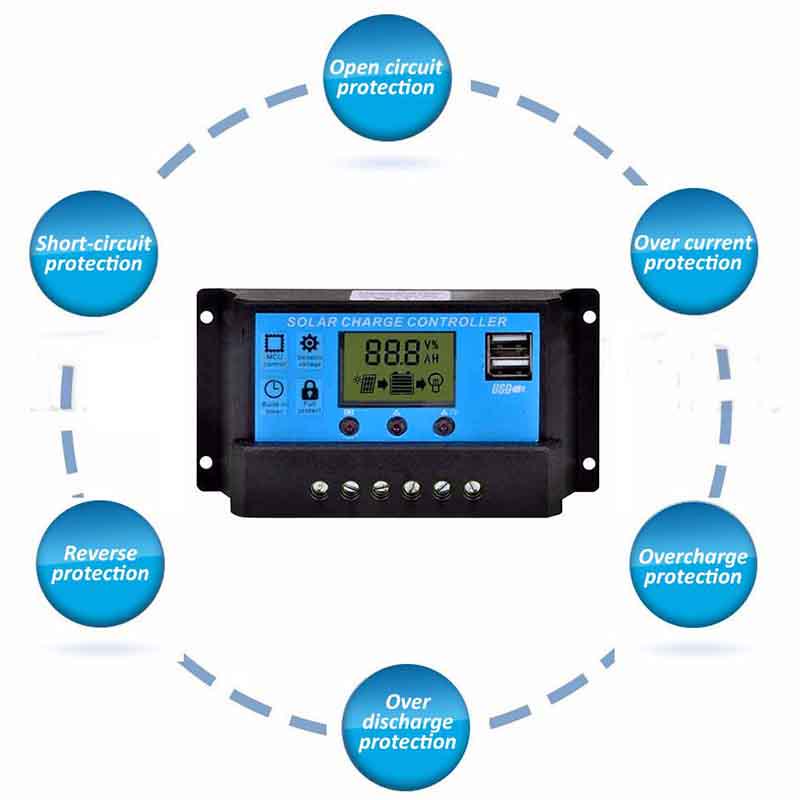 Cheap pdtoweb 12V/24V Dual USB LCD PWM Solar Charge Controller Panel ...