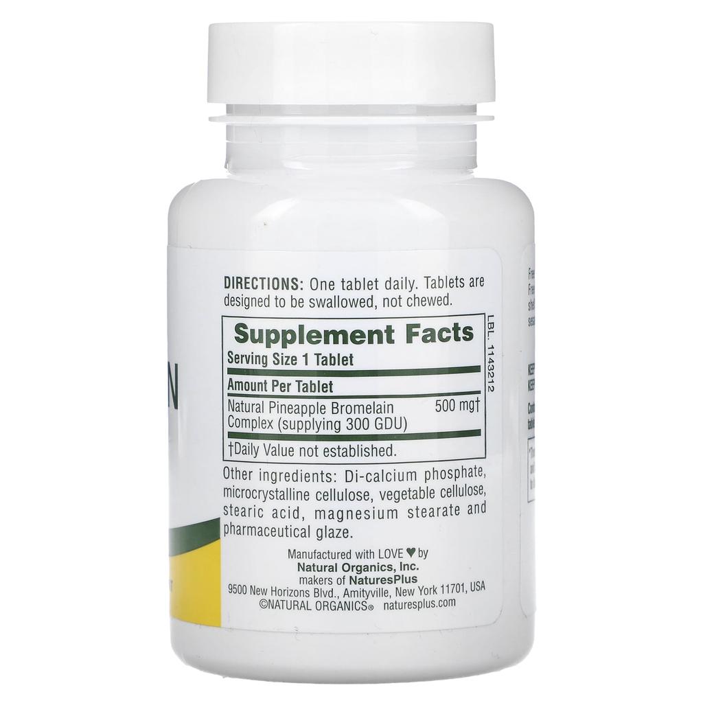 Bromelain, 500Mg, 60 Tablets