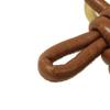 Used 11897 Triangle Key Ring 619100 V0050 2650 7950 Current Logo Ring Charm Intrecciato Brown Unisex from Japan