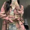 Plaid Shirt Women's Chunqiu New Korean Edition Fashion Girl Small Retro Long Sleeve Shirt Casual Jacket
