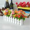 Home Living Artificial Plant Set With Wooden Fence For Wedding Decor And Photo Props