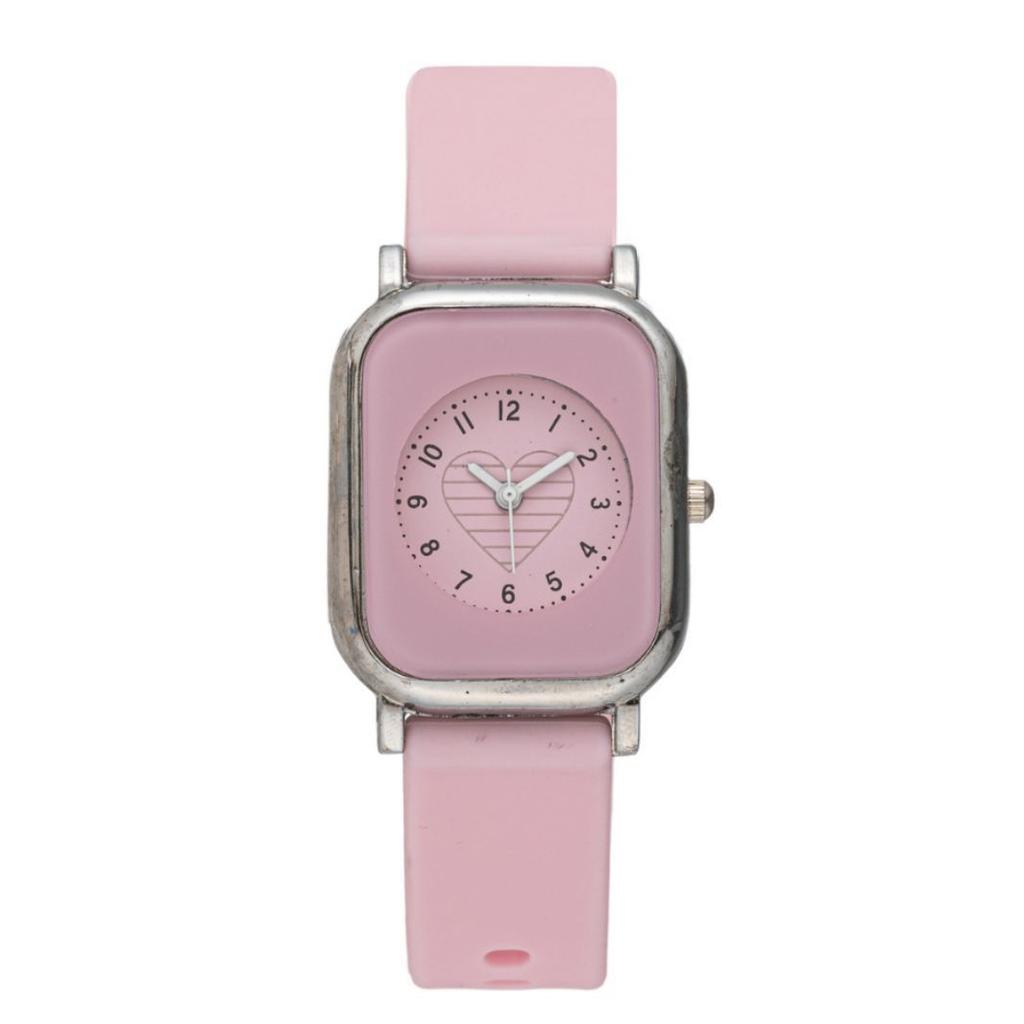 Simple Rectangle Dial Quartz Wristwatch for Women Elegant Rubber Wristband Luxury Ladies Watch Montre Femme Reloj Mujer