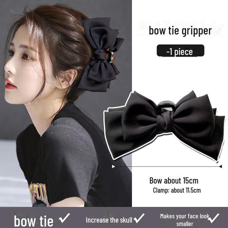 Luxusní seersuckerová mašle do vlasů pro ženy