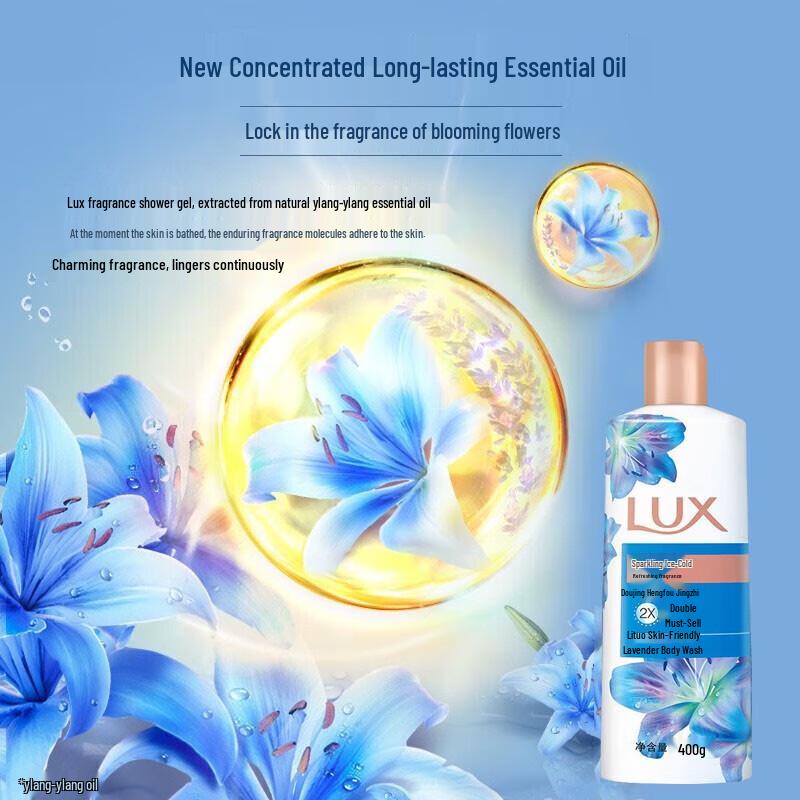 lux Shimmering Ice Cool Shower Gel