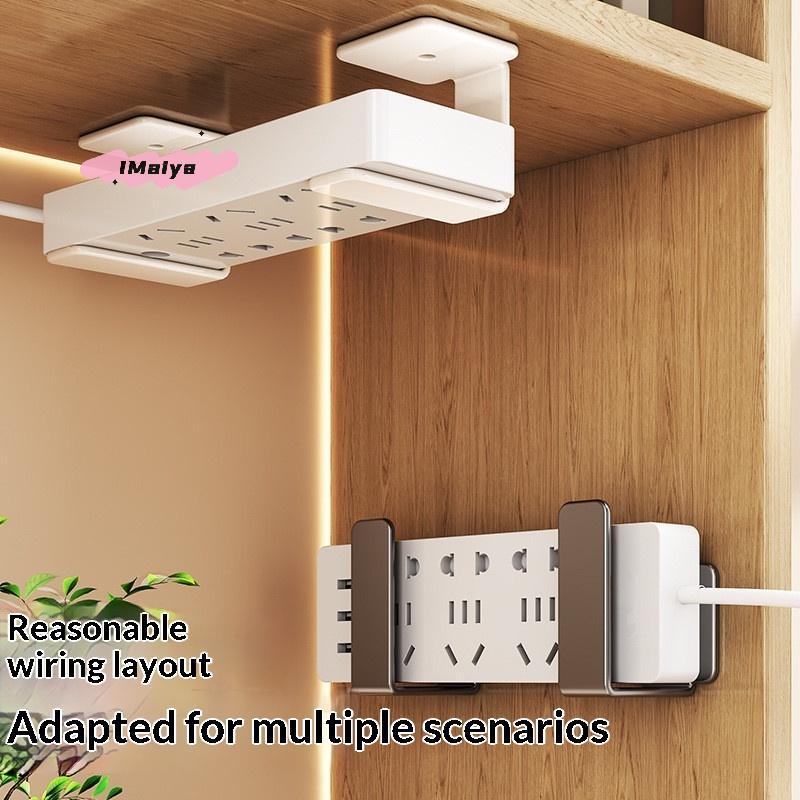 M-Router Placement Rack, No Drilling Wall Mounted Socket Fixed Bracket, Optical Modem Set-top Box Bracket, Bedroom Storage Hook