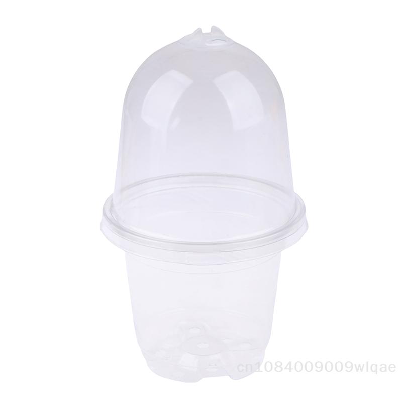 5Pcs Insulated Seed Starter Kit Clear Gallon Propagation Pot with Vented Lid -Humidity Dome for Seed Germination & Plant Cloning